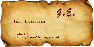 Gál Evelina névjegykártya